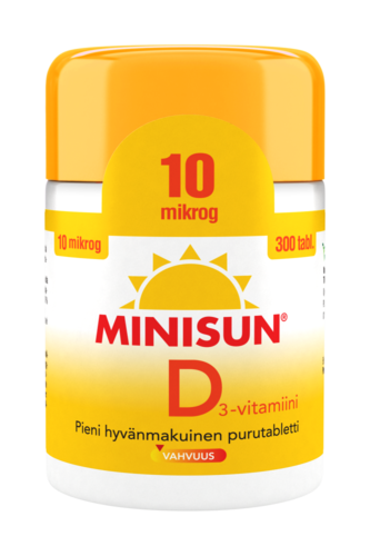 MINISUN D-VITAMIINI 10 MIKROG