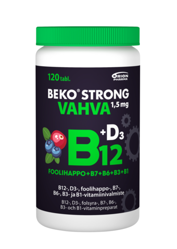 Beko Strong B12 VAHVA 1,5 mg mustikka-karpalo